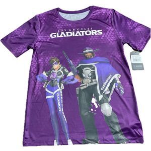 Los Angeles Gladiators Youth L 14/16 Fight as One Sublimated T-Shirt BRAND NWT